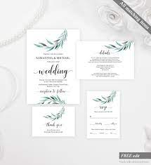Eucalyptus Wedding Invitation Template Printable Eucaly Wedding Invitation Templates Wedding Invitations Printable Templates Modern Wedding Invitation Wording