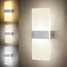 3 Color Temperature Oowolf 6w Led Wall Lights Indoor Living Room Wall Lamp Modern Acrylic Decorative Wall Lighting For Bedroom Kitchen Pathway Corridor Stairs Balcony Bedside Home Kitchen Wall Wash Lights