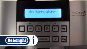 Whether you like a strong espresso or long frothy cappuccino, this machine will deliver the perfect drink. How To Set The Temperature Of Your De Longhi Magnifica S Ecam 22 360 S Coffee Machine Youtube