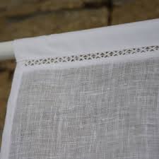 Brise bise brodé en coton coq. Vente Brise Bise La Baule Gaze De Lin Blanc Acheter Linge De Maison