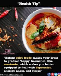 Eating Spicy Food Produces Happy Hormones Food Good Health Tips Health Fitness Nutrition