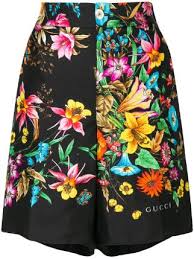 Free for commercial use no attribution required high quality images. Gucci Floral Pattern Shorts Farfetch