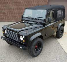 Land Rover Defender 90 Tdi Soft Top Not Bad Looking For A 30 Year Old Vehicle Land Rover Defender Land Rover Defender 90