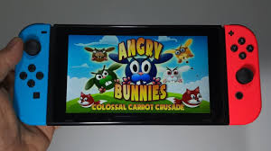 Angry Bunnies Colossal Carrot Crusade Nintendo Switch Handheld Gameplay Youtube