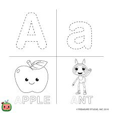 You can try the cocomelon abc coloring pages and paint them with your kids. Melon Cocomelon Coloring Pages Novocom Top