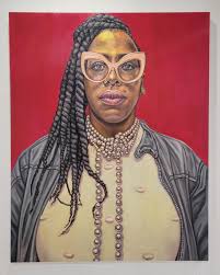 graupepillard portraits up now @vmoa1 👏🏽 • • • #GraceGraupePillard  #portraits #ValentineMuseumofArt