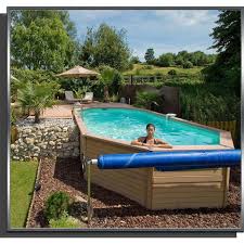 Piscine Zodiac Azteck Bois Composite Ovale 4 00x8 90x1 40m Cote Eau