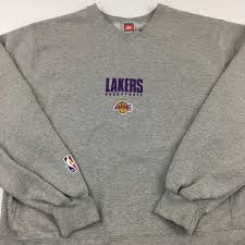 Los angeles lakers vintage apparel is at the lids lakers store. Nike Shirts Vintage La Lakers Sweatshirt Crewneck Nba Usa M Poshmark
