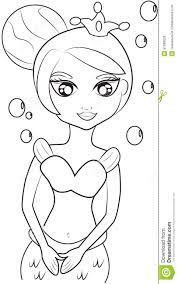 This disney princess story is a favorite among little kids who dream about the pretty mermaids singing and dancing in the deep reaches of the ocean. Mermaid Princess Coloring Page Stock Illustration Illustration Of Colourful Elementary 51089026