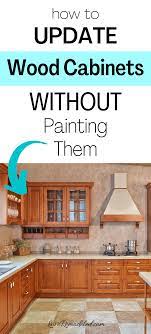 Updating Wood Kitchen Cabinets Wood Kitchen Cabinets Stained Kitchen Cabinets Walnut Wood Kitchen