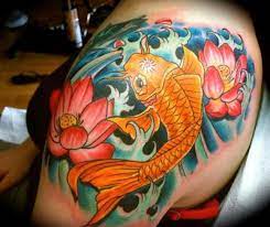 Tatuajes Japoneses Del Pez Koi Espectaculares