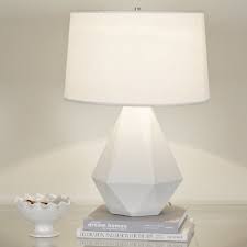 sizzling colors geometric ceramic table lamp in 2021 geometric lamp white table lamp unique table lamps