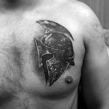 3d Samurai Warrior Helmet Tattoos For Men On Chest Cover Up Tattoos For Men Tattoos For Guys Warrior Tattoo