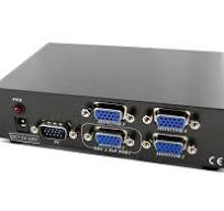 DTECH Powered 4 Port VGA Splitter Box Video
