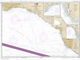 Noaa Chart Port Hueneme To Santa Barbara Santa Barbara Channel Islands Harbor And Port Hueneme Ventura 18725