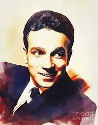 Dane Clark, Actor Painting by Esoterica Art Agency