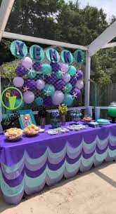 New Birthday Party Girl 10th Little Mermaids Ideas Mermaid Theme Birthday Mermaid Birthday Party Decorations Ariel Birthday Party
