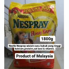 Pensijilan susu penuh krim puremil adalah sangat penting bagi memastikan anda mendapat produk yang suci, halal, berkualiti, selamat dan bersih serta memenuhi aspek nutrisi yang diperlukan tubuh badan. 1800g Nestle Nespray Full Cream Susu Bubuk Penuh Krim 1 8kg Malaysia 1 8kg Shopee Indonesia