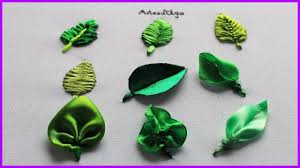 Bordado Para Principiantes 9 Hojas Bordadas Con Cintas Ribbon Embroidery Leaves Youtube Bordados En Cinta Bordado Para Principiantes Cintas