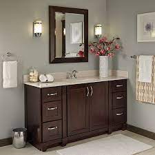 Sleek lines and crisp design align for an edgy style designed to meet your needs. Villa Bath By Rsi Sanabelle 42 In Java Bathroom Vanity Cabinet Lowes Com Bathroom Vanities Without Tops Contemporary Bathroom Vanity Rectangular Bathroom Mirror