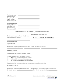 I'm writing to let you know the outcome of the court hearing last week. Template Ideas Custody Agreement Forms Joint Form Ontario Uk Within Joint Check Agreement Template Custody Agreement Joint Custody Custody Agreement Template