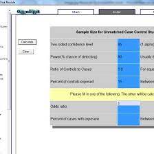 Sample Size Calculation For Case Control Studies Using Open Epi Download Scientific Diagram