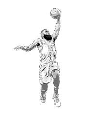 Adobe Draw Nba Series James Harden On Student Show James Harden Nba Art Nba Basketball Art