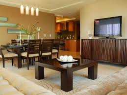 Which Paint Color Goes With Brown Furniture Living Room Paint Colors Dark Brown F Living Room Dining Room Combo Brown Furniture Living Room Brown Living Room