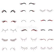 Drawing eyelashes can be especially tough, using hundreds of lines with slight variations. Web Vector Unicorn Eyelashes Cartoon Animal Eyes Closed Woman Eyes Icon Set Cute Design Vecto Cute Eyes Drawing Unicorn Eyelashes Cute Easy Animal Drawings