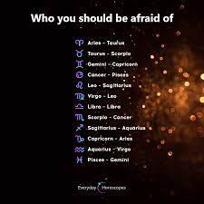 The cosmic chemistry is between some signs is totally off. Dailyhoroscope Todayhoroscope Horoscope January Avoid These Signs You Should Be Afraid Of Them Zodiac Star Signs Zodiac Signs Horoscope Zodiac Signs