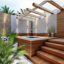 Like The Stairs And Platform In 2020 Hot Tub Backyard Hot Tub Garden Hot Tub Landscaping