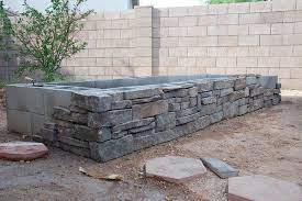 Stone Veneer Raised Garden Building A Raised Garden Diy Raised Garden Raised Garden