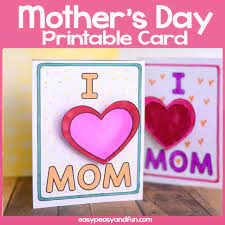 It shows how much you care because you took the time to make it. Simple Mothers Day Card Idea Easy Peasy And Fun