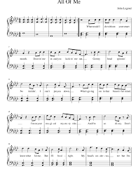 Print And Download In Pdf Or Midi All Of Me John Legend Free Sheet Music For Piano Made By Yayayay Chris Sheet Music Piano Sheet Music Free Sheet Music
