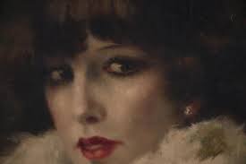 HENRI JOSEPH THOMAS (1878-1972)., PORTRAIT OF A GIRL., Oil