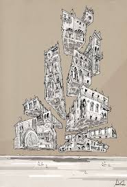 Barragan Utopia Andre Rocha Illustration City Drawing Architecture Concept Drawings Architecture Sketch