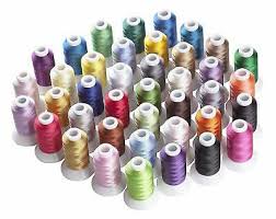 simthread brother 40 color polyester embroidery machine thread kit for brother ebay