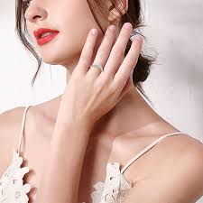 Anillo mujer piedra de luna 925 plata esterlina arco iris piedra de luna  infinito anillo infinito para mujer joyería piedra de luna regalos del día  de la madre para niña esposa novia