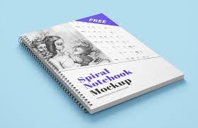 Free Spiral Notebook Mockup Free Mockup Free Mockup Mockup Design Spiral Notebook