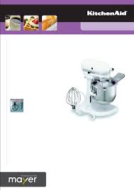 user manual for kitchenaid mixer kpm 50