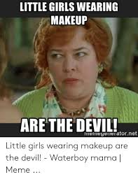 little with makeup meme