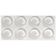The most common clear rubber bumpers material is glass. Ook 1 2 In Clear Plastic Self Adhesive Bumpers 8 Pack 50660 The Home Depot