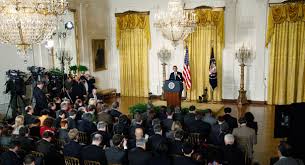 Negotiate changes to the health law and reduce spending, but not until congress agrees to end the shutdown and raises the debt ceiling without conditions. Obama Press Conference Refusing To Raise Debt Ceiling Absurd Politico