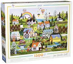 99 donna race christmas art. Buy Ceaco Jane Wooster Scott Somewhere Over The Rainbow Puzzle 1500 Piece Online At Low Prices In India Amazon In