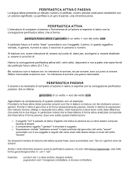 Perifrastica Attiva E Passiva Aggiornamento
