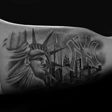 His progressive approach and ability to think outside of the box set him apart from traditional tattoo artists. 60 New York Skyline Tattoo Designs For Men Big Apple Ink Ideas Skyline Tattoo Ny Skyline Tattoo Tattoo Designs Men