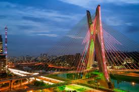 Sao paulo, city, capita of sao paulo estado (state), southeastern brazil. Ponte Octavio Frias De Oliveira In Sao Paulo Brasilien Franks Travelbox