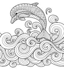 Dauphin Dans L 39 Eau Doodle Is Art Animal Doodles Mandala A Colorier Coloriage Mandala Art