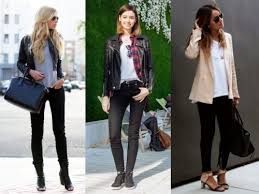 Anda dan pasangan bisa mengenakan jaket jeans dengan kaus berwarna senada. 8 Celana Jeans Hitam Wanita Pilihan Dan 8 Atasan Yang Cocok Dengan Jeans Hitam 2018