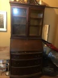 August grove® tinsman secretary desk with hutch. 56351 Antique Mahogany Secretary Desk W Bookcase Top Ebay